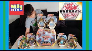 Bakugan Geogan Rising Toys Unboxing and How to Play the Game - Willy TV