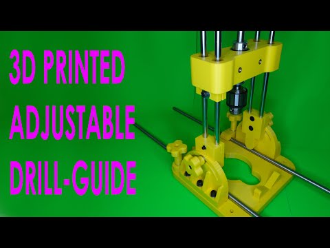 Pivoting Drilling Stand Rig / Guide Tool / 3D Printed, Adjustable & DIY