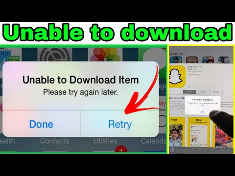 Unable to Download App Fix problem Ipad 2 and iPhone 4 4s How to download app