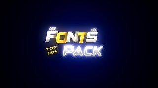 Best Fonts Pack (otf & ttf) For Thumbnails, Videos, and Editing | Part 1