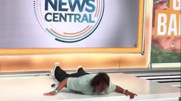 CNN Guest Tries Backflip | Savannah Bananas Star Faceplants Hard on Air