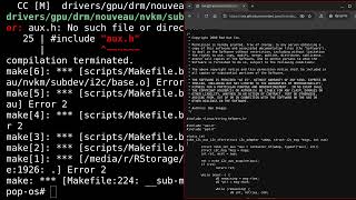 Error when trying to compile linux kernel on a dual boot macine over the shared partition . #aux.h