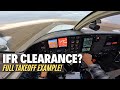 Whats an ifr clearance real example during takeoff  pilot vlog