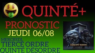 Pronostic Pmu Quinté Du Jour Jeudi 6 Aout 2026