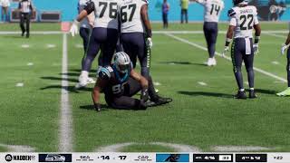 Seahawks vs Panthers Week 17 Maden 26 Simulation