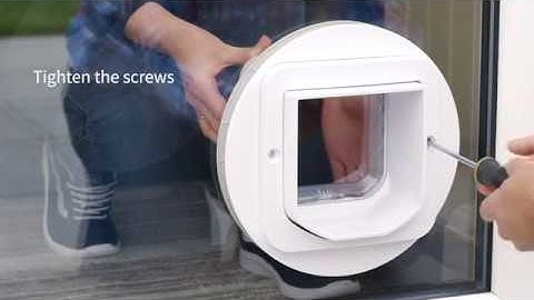 Microchip Cat Flap, Dualscan Microchip Cat Flap and Microchip Cat Flap Connect  - Glass Installation