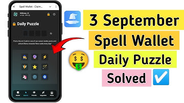 spell wallet 3 september daily puzzle | spell wallet daily secret code today | daily combo code