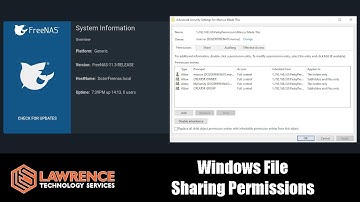 FreeNAS 11.3 Windows Shares / File Sharing Permissions & ACL Configurations.