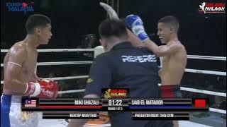 FULL FIGHT MIKI GHAZALI VS SAID EL MATADOR🔥WILAYAH PAHLAWAN MUAYTHAI 22FEB 🥊