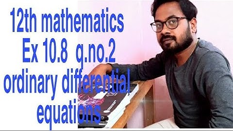 12th mathematics Ex 10.8 q.no.2 ordinary differential equations #tn syllabus