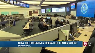 Behind the scenes look at the state emergency operations center