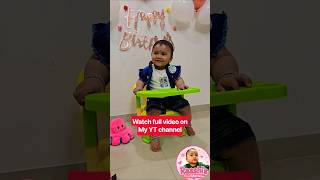 Details 1st Birthday Celebration at Home! 🎂 Celebrated by Rutu Di ❤️ baby girl Birthday Celebration #shorts Update
