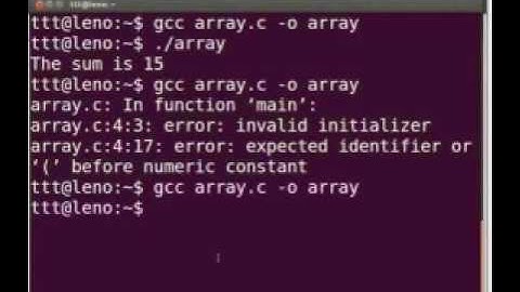 13  Arrays ( spoken tutorial )( IIT Bombay ) English