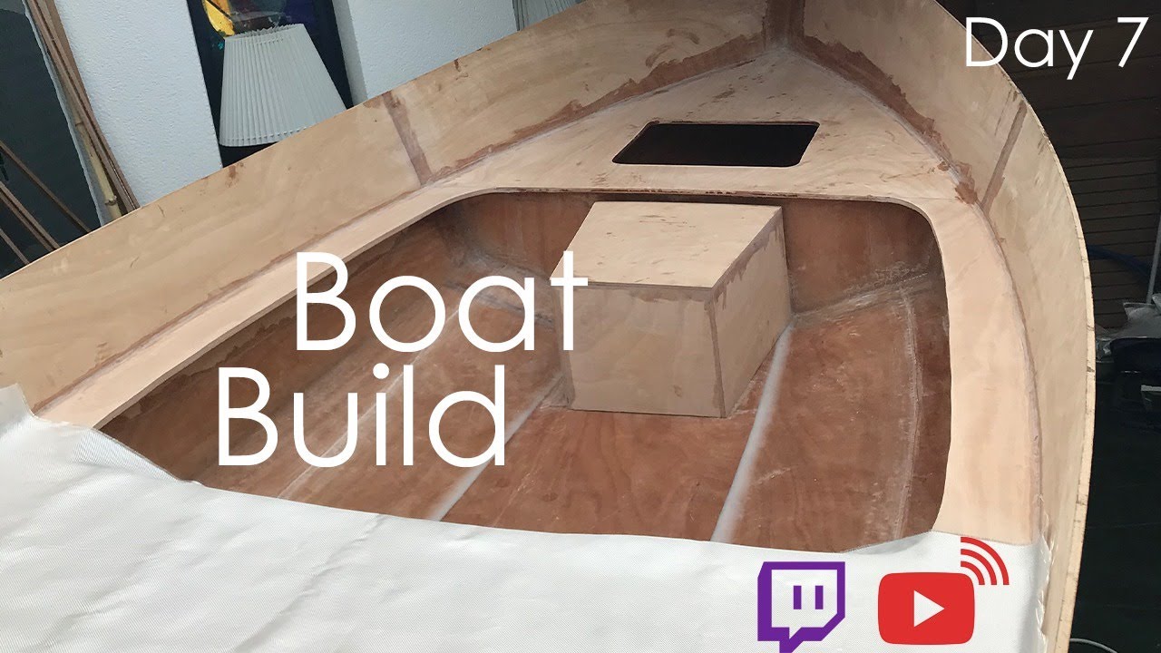 Lateral stiffeners - Building a plywood boat LIVE - DAY 7 - YouTube