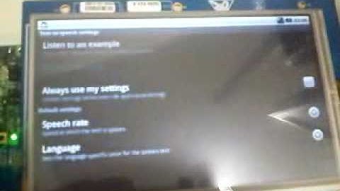 Text to Speech demo on iMX51 EVK - Android