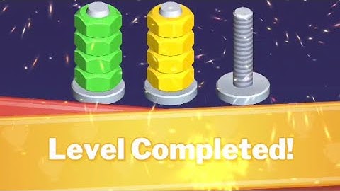 Nuts Color Sort - Screw Puzzle Level 10 to Level 15