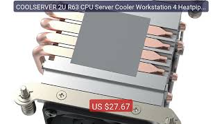 COOLSERVER 2U R63 CPU Server Cooler Workstation 4 Heatpipe  4p... — Best Buy 2026 | Great Quality!
