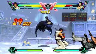 UMVC3 Ryu -Combo Request - Team SickAbyss 'Max' Damage combo