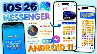 iOS 26 Messenger with iPhone Emojis for Android 11 2026 screenshot 4