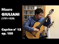 Caprice n 12 op 100  mauro giuliani 17811829 jos manuel velasco martn guitarra