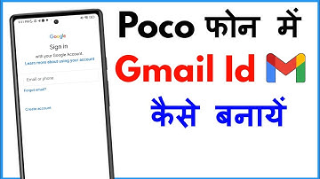 Poco Phone Me Gmail Account Kaise Banaye | Gmail Id Kaise Banaye Poco