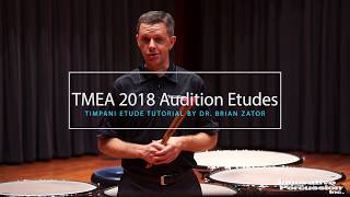 2018-2019 Texas All State Percussion Audition Timpani Tutorial