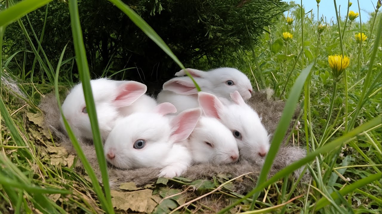 Rescue of Baby Rabbits Abandoned on Lawn - One Mistake and It Would Be Too Late