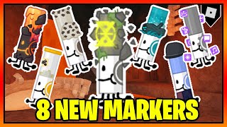 How to get the 8 NEW MARKERS + BADGES in FIND THE MARKERS || Roblox