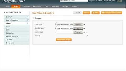Magento - creating simple product
