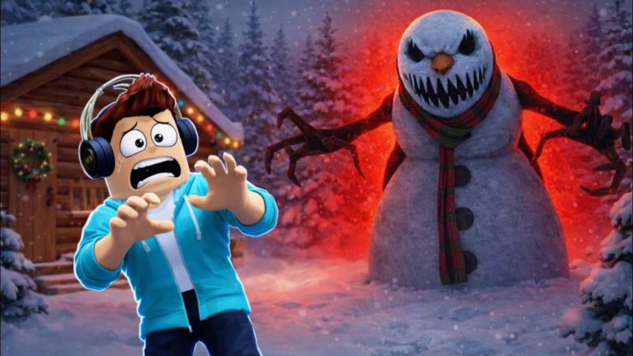 O BONECO DE NEVE do MAL ME SEQUESTROU! (Roblox Natal Sinistro)