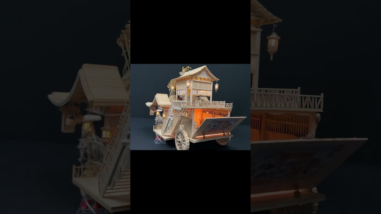 Handmade Lotus Tower Using Bamboo Sticks EP03 #diy #handcraft #bamboocraft #traditionalcrafts