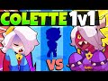 NEW Brawler Colette 1v1 vs OJ! (warning: insane mode)