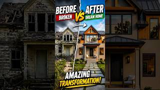 From Ruins to Modern Luxury Home Transformation 🏚️➡️🏡 #shorts