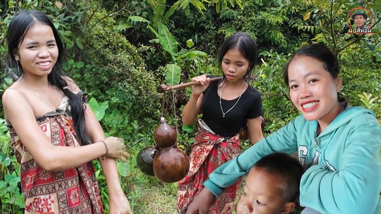 02 กันยายน 2025.วิถีชีวิตสาวลาวใต้ สาวลาวในชนบทลาวยังใช้ชีวิตแบบโบราณดั้งเดิม