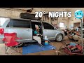 Van Life in Freezing Temps (20° Nights) | Heater Setup, Power & Staying Sane in Brutal Weather