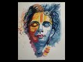 Krishna water colour painting please like share and subscribe pleasee