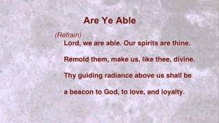 Are Ye Able (United Methodist Hymnal #530) chords