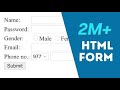 Forms in HTML