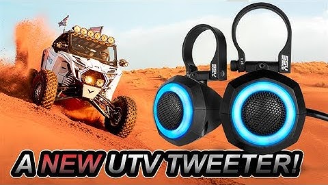 Universal 1" Cage-Pod Tweeters w/RGB Ring for UTV Audio Systems