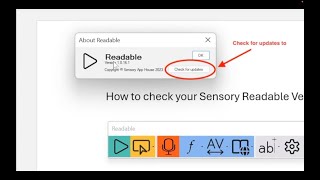 How to Check Sensory Readable Version & Update