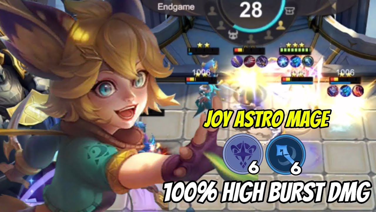 ASTRO MAGE JOY!! 100% MAX DAMAGE!! RYA SKILL 1 ||MAGIC CHESS 2025