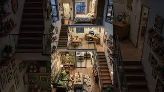 Sophisticated Loft Apartment & Subtle Rain #aesthetic #aestheic #lofi #relax