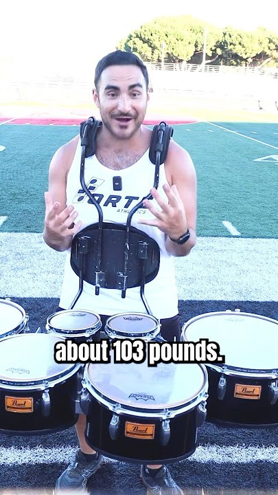 The Heaviest Instrument in Marching Band #marchingband #drumline