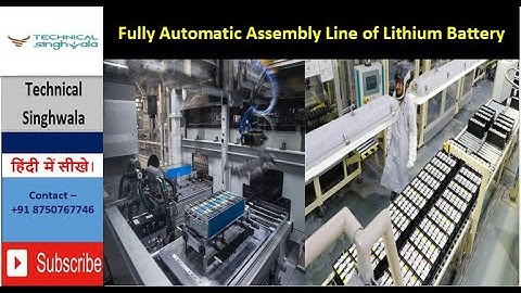 Fully Automatic Lithium battery Assembly Line | Prismatic Automatic battery Assembly Line #battery