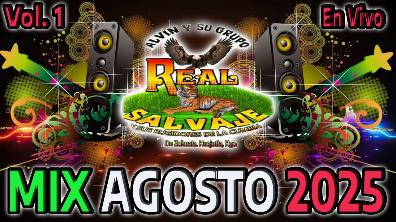 MIX ALVIN Y SU GRUPO REAL SALVAJE AGOSTO 2025 VOLUMEN 1 AGM RECORDS