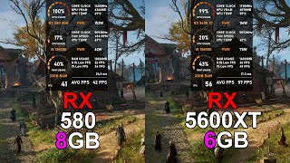 RX 580 8GB vs RX 5600 XT - Test in 10 Games (tested in 2023)
