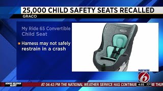Graco recalls 25,000 child safety seats