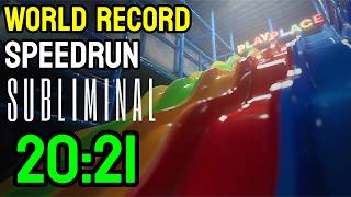 Subliminal | Rotten Ending WORLD RECORD | 20:21 SPEEDRUN - Glitchless