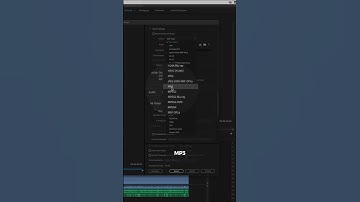 How to Export Audio Only mp3 Files in Adobe #premierepro
