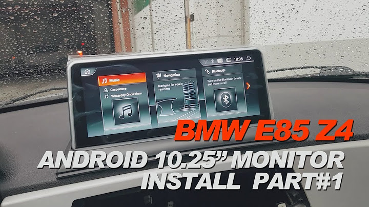 [DIY]BMW E85 Z4 안드로이드모니터 설치테스트 #1(ANDROID MONITOR INSTALL TEST)